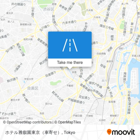 Hotel Gajoen Tokyo (Porte Cochere) map