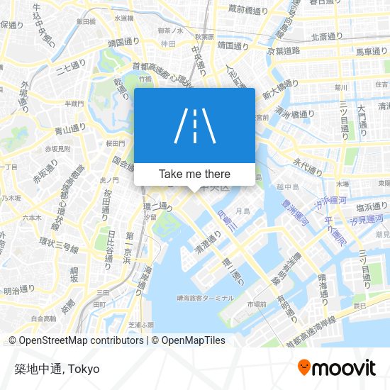 築地中通 map