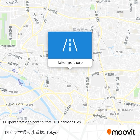 国立大学通り歩道橋 map