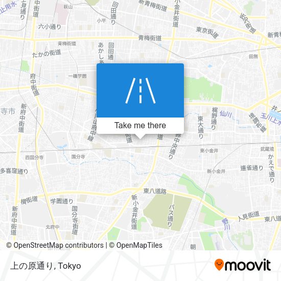 上の原通り map