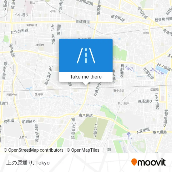 上の原通り map