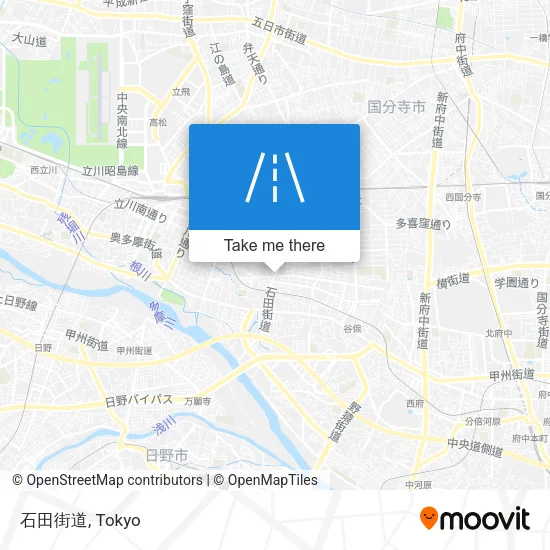 石田街道 map