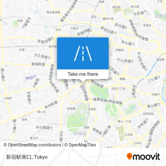 新宿駅南口 map