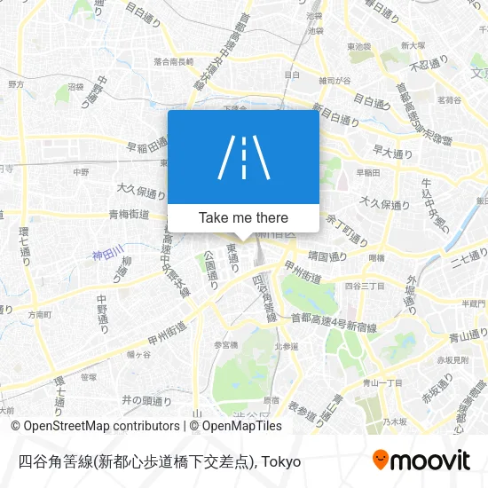 四谷角筈線(新都心歩道橋下交差点) map