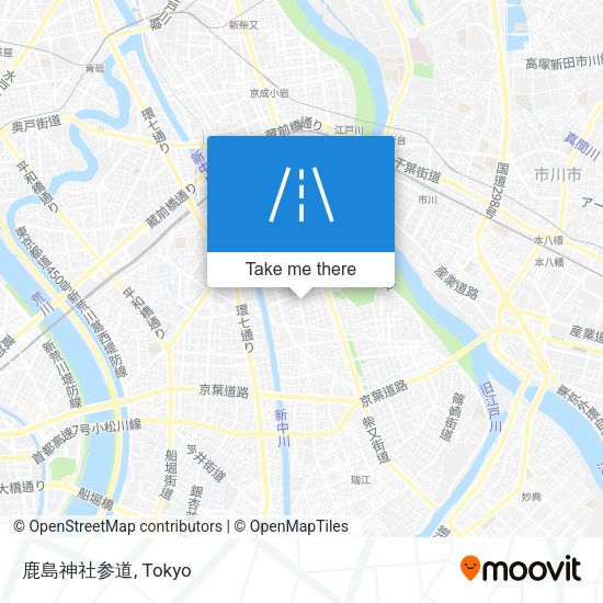 鹿島神社参道 map