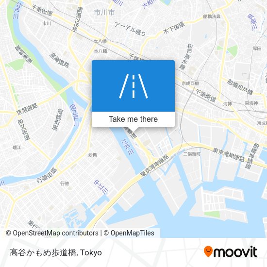 高谷かもめ歩道橋 map