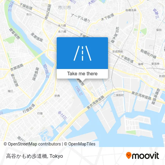高谷かもめ歩道橋 map