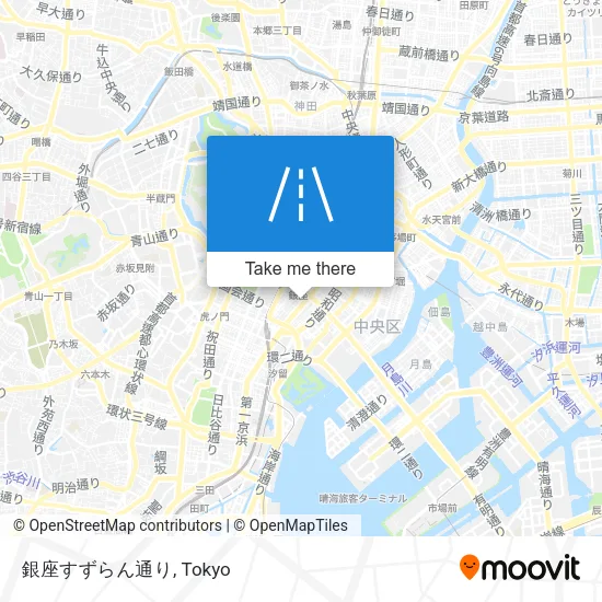 銀座すずらん通り map