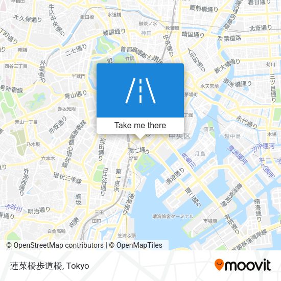 蓮菜橋歩道橋 map
