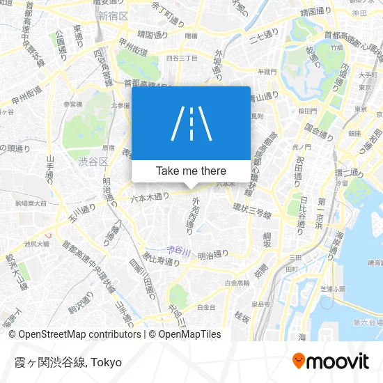 霞ヶ関渋谷線 map