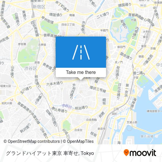 グランドハイアット東京 車寄せ map