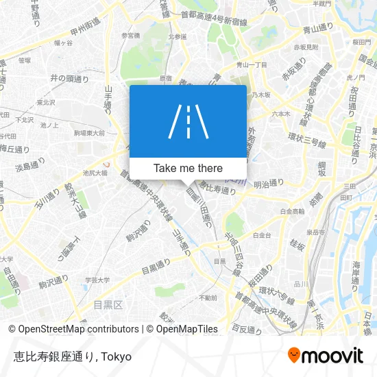 恵比寿銀座通り map