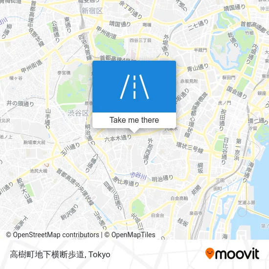 高樹町地下横断歩道 map