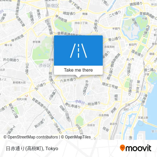 日赤通り(高樹町) map