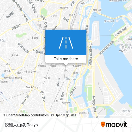 鮫洲大山線 map