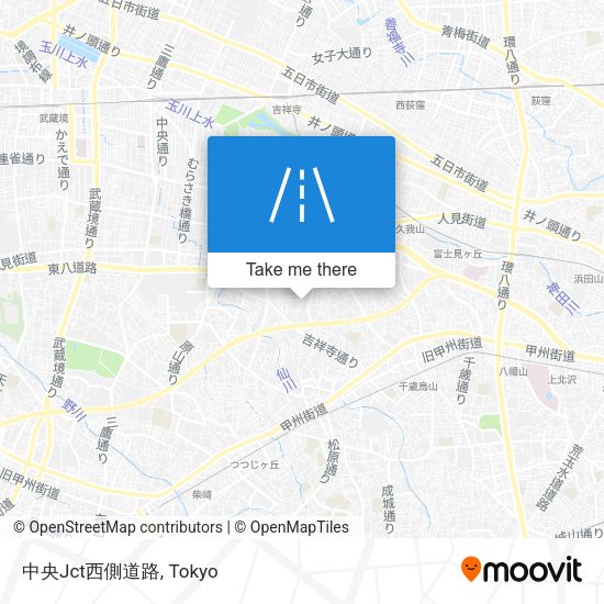 中央Jct西側道路 map