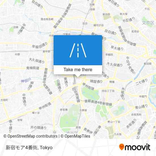 新宿モア4番街 map