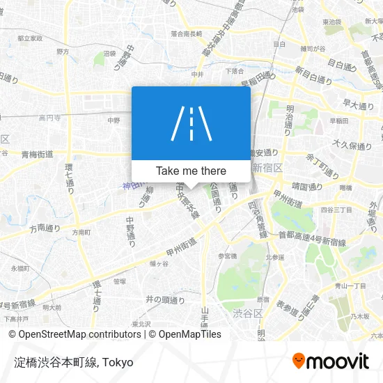 淀橋渋谷本町線 map