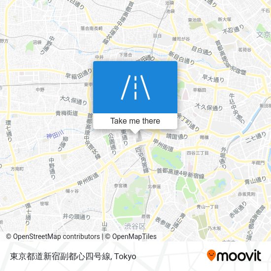 東京都道新宿副都心四号線 map