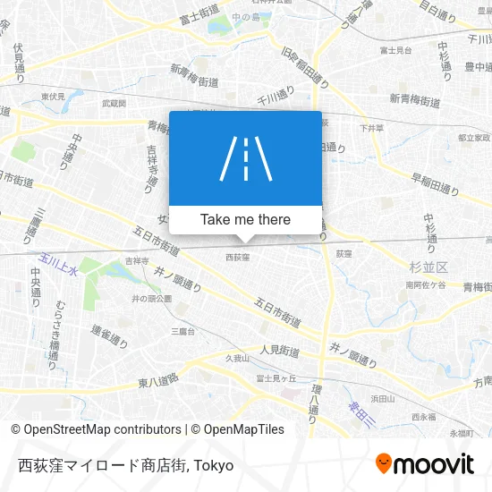 西荻窪マイロード商店街 map