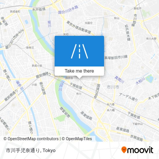 市川手児奈通り map