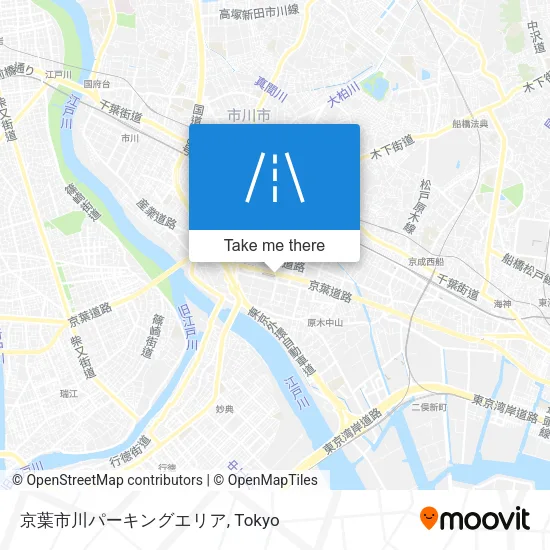 京葉市川パーキングエリア map