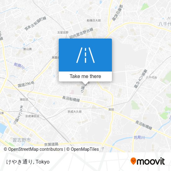 けやき通り map