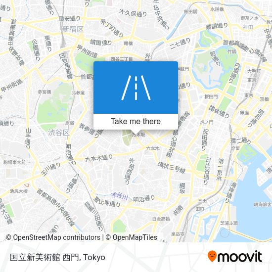 国立新美術館 西門 map