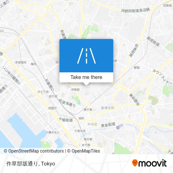 作草部坂通り map