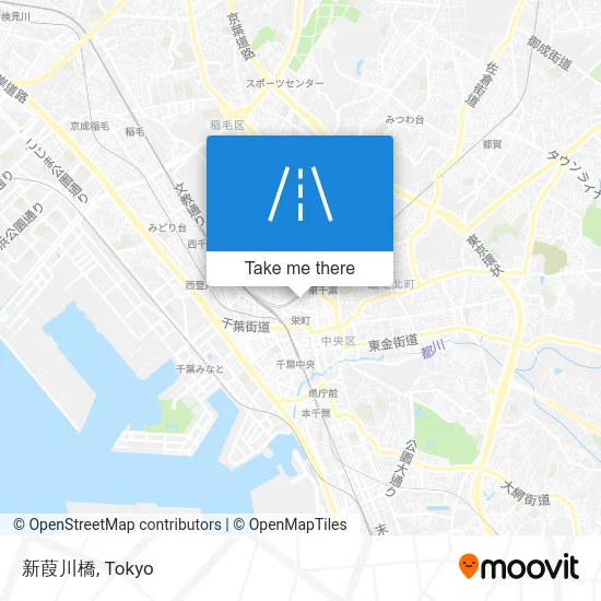 新葭川橋 map