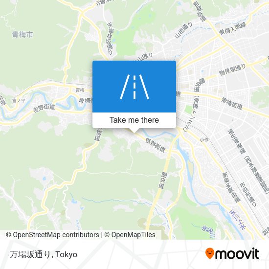 万場坂通り map