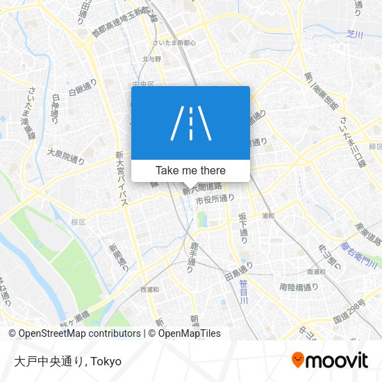 大戸中央通り map