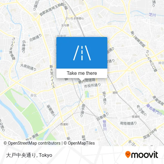 大戸中央通り map
