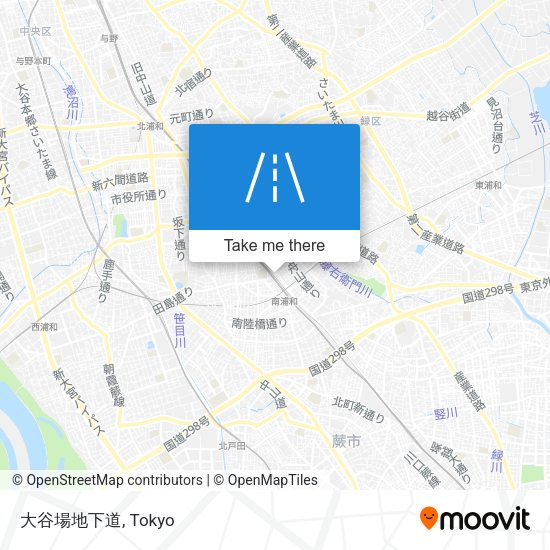 大谷場地下道 map