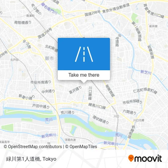 緑川第1人道橋 map