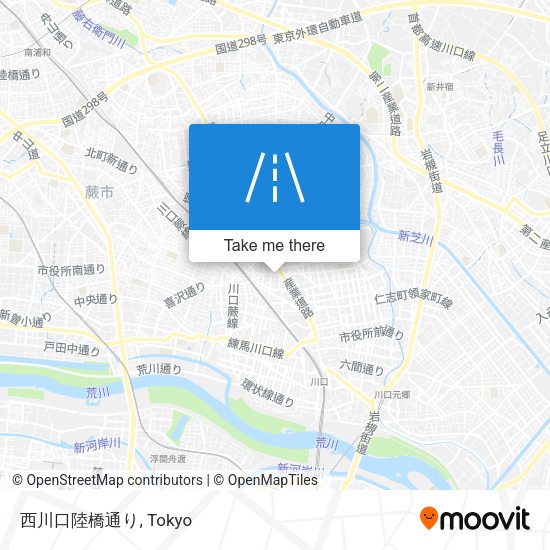 西川口陸橋通り map