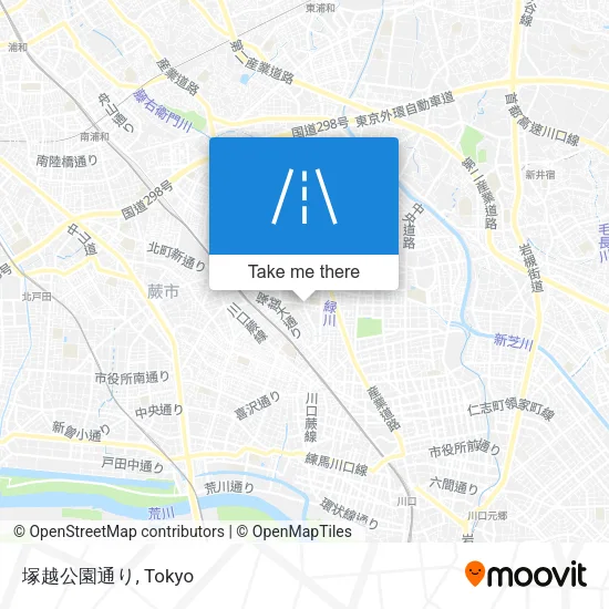 塚越公園通り map