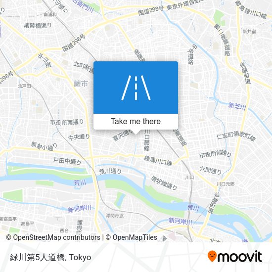 緑川第5人道橋 map
