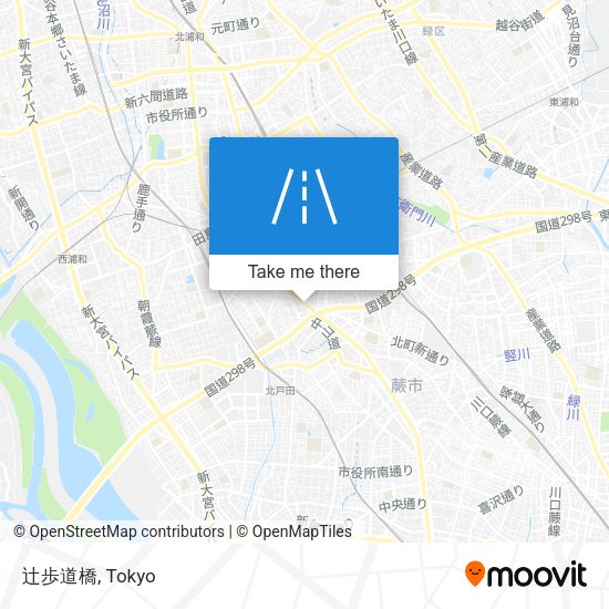 辻歩道橋 map