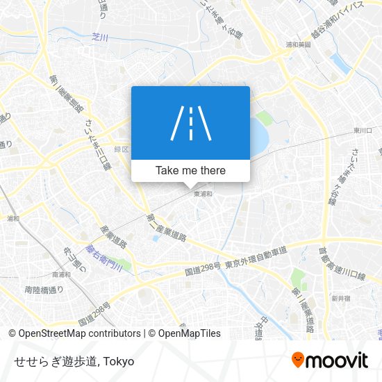 せせらぎ遊歩道 map
