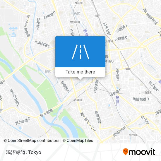 鴻沼緑道 map