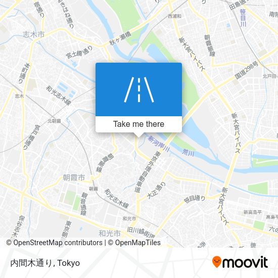 内間木通り map