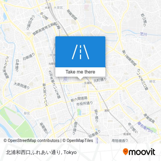 北浦和西口ふれあい通り map