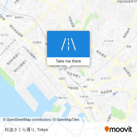 松波さくら通り map