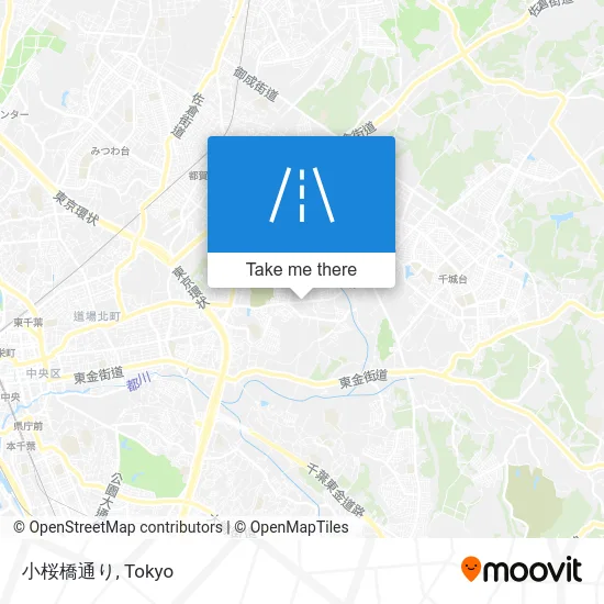 Kozakura Bridge Street map