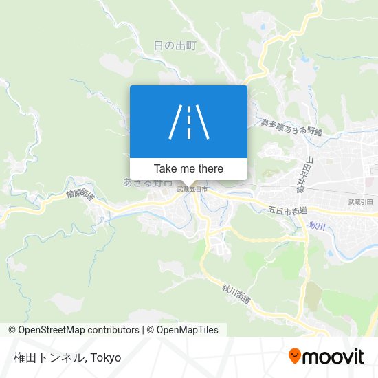 権田トンネル map