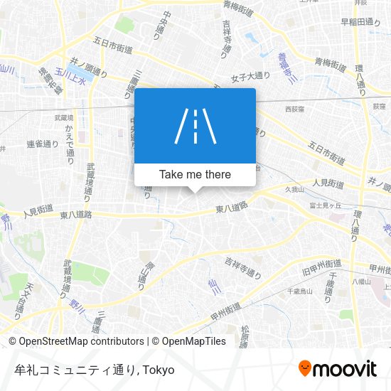 牟礼コミュニティ通り map