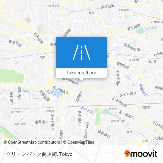 グリーンパーク商店街 map