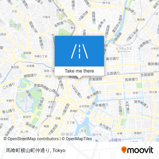 馬喰町横山町仲通り map