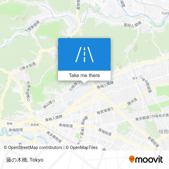 藤の木橋 map